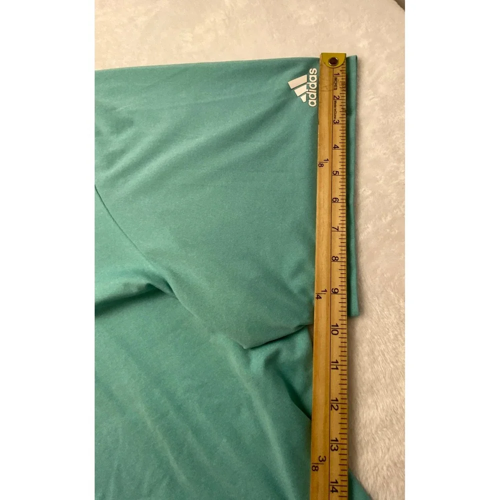 Adidas Mens 3XL Polo Shirt Teal Green Short Sleeve Golf Athletic Performance‎